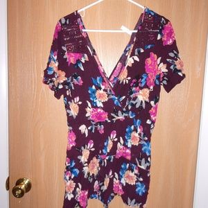 Flowered Romper
